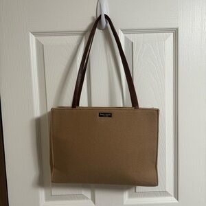 Kate spade light brown satchel purse